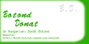 botond donat business card