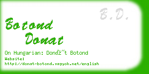 botond donat business card